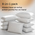 Niagara 2 Pack Standard Pillow Protectors - Zipper, Premium Cotton Sateen Blend, 20x26 Inches