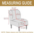 Armless HAOYONG Accent Chair Cover, Stretch Velvet Chair Slipcover Soft Slipper Chair Covers Furniture Protector Covers