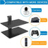 PERLESMITH Floating AV Shelf, Double Wall Mount TV Shelf - Holds up to 17.6lbs for Xbox, Projector, Cable Box