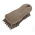 6 Inches, SPARTA Plastic Cutting Board Scrub Brush with Hanging Hole for Washing Cutting Boards, Brown