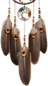Urdeoms Tree of Life Dream Catchers for Bedroom, Adult Brown Boho Wall Decor for Girls, Chakra Crystal Healing Stones,