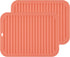 Smithcraft Silicone Trivets Set of 2, Heat Resistant Hot Pads for Kitchen Counter, Non Slip Pot Holders Mats