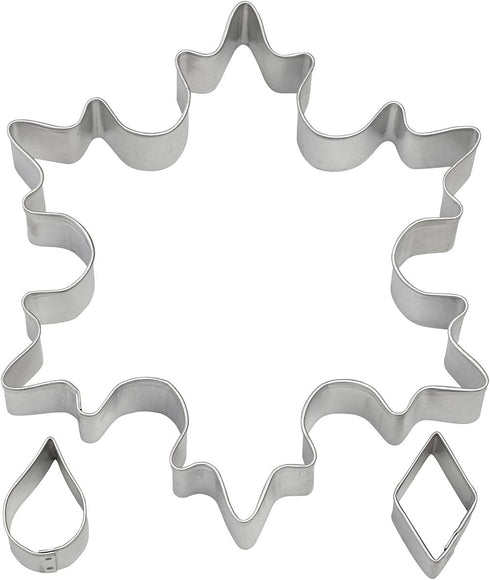 Wilton 3-Piece Cookie Cutter Set, Snowflake