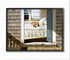 Stupell Industries Dog Nap at Cape House Painting - Realistic Coastal Art, 11x14, Black Framed