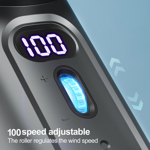 Turbo Portable Handheld Fan, Speed Adjustable Mini Fan, 4000mAh Battery Rechargeable, Small Handheld Fan, Black