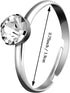 Whaline 36 Packs Diamond Engagement Rings for Bridal Shower, Wedding Table Decorations, Party Supply, Cupcake Toppers