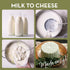 Set 5 Set Easy Cheesemaking | Cheese Molds + Cheese Making Book | Made in Italy | Recipes to Make Ricotta, Paneer