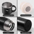 Insulated Water Bottle, Stainless Steel Travel Coffee Mug, Vacuum Flask for Hot and Cold Drinks, 16.23 oz/480ml, Black