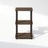 2-Tier Furinno Turn-N-Tube Side Table, End Table with Open Shelf, Easy Assembly Night Stand, Bedside Table with Round