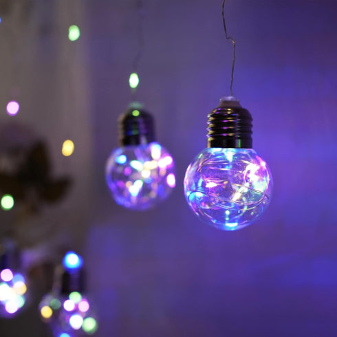 8 200 Decorman Wishing Ball Curtain Lights, Modes LED Window USB Fairy Firefly Twinkle Globe Timer String Lights