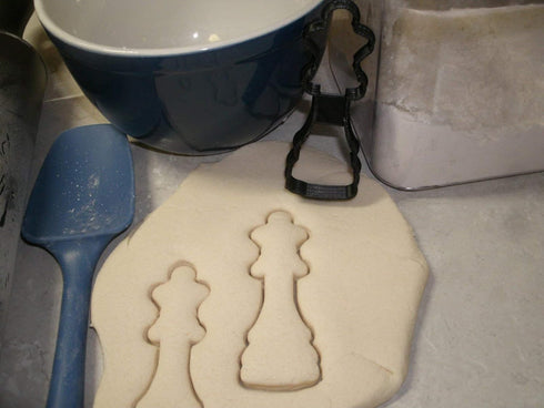 QUEEN CHESS BOARD GAME PIECE CHECKERBOARD COOKIE CUTTER MADE IN USA PR2488