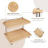 Bamboo Two-Tier Organizer for Kitchen, Bathroom, and Office - Sturdy Storage Rack