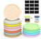 Sophico Oui Yogurt Jar Lids Silicone, 12 Pack Leak Proof Covers Fit