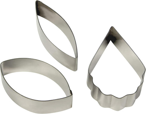 PME Sugarcraft Cattleya Orchid Petal Cutters, Set of 3, Stainless Steel