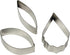 PME Sugarcraft Cattleya Orchid Petal Cutters, Set of 3, Stainless Steel