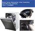 New W10445975 Dishwasher Pump Hose, Compatible with Whirlpool Pumps, Includes Two Hoses and Four Clamps