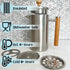 Stellar Living 34 OZ Stainless Steel French Press Coffee Maker, Double Vacuum Insulation, Matte Silver