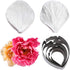 KALAIEN 5pcs Stainless Steel Peony Cutter, 2pcs Fondant Silicone Mold for Sugarcraft Flower Making