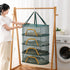 WALLBIG 2Pack 4Layer Foldable Mesh Drying Rack, Zipper Hanging Rack for Herbs, Indoor/Outdoor (Green)