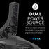 O2COOL Treva 10-Inch Portable Desktop Air Circulation Fan, 2 Speed, Compact Folding & Tilt Design, Graphite