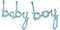 Tellpet Baby Boy Balloons, Blue Baby Boy Letter Balloon for Baby Shower Decorations