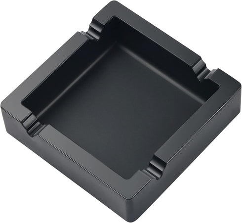 Large Black Cigar Ashtray for Cigarettes, Dual-use Unbreakable Silicone Ashtray for Outdoor/Indoor Home Decor
