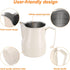 uxcell 17oz / 500ml Milk Frothing Pitcher, Beige Stainless Steel Cup for Latte Art and Coffee