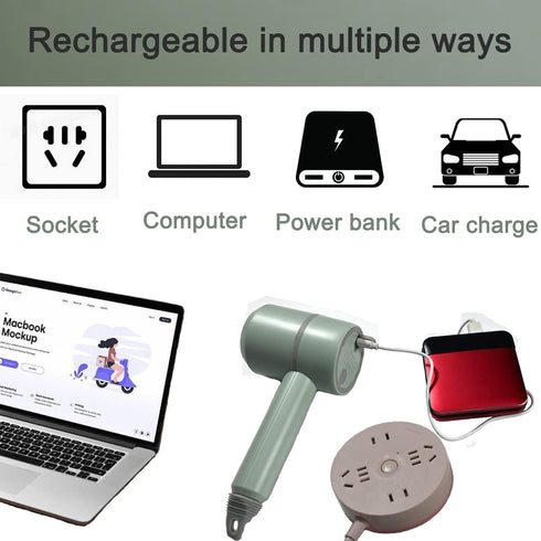 Hand Mixer, Portable Electric Cordless Handheld Mixer, 3-speed USB Rechargeable with Twin Mixer Whips and Egg Separator