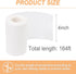 Cake Pan Side Liner Roll, 4 in x 164 ft Parchment Paper Strips for Baking, White Precut Circles.