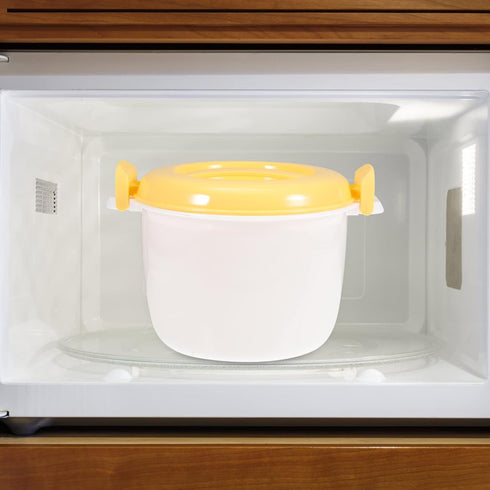 CALLARON Microwave Rice Cooker Steamer Bowl: Portable Food Steamer Pot for Pasta, Fish, Vegetables, Ramen Cookware