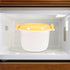 CALLARON Microwave Rice Cooker Steamer Bowl: Portable Food Steamer Pot for Pasta, Fish, Vegetables, Ramen Cookware