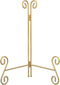 Gold Plate Stand, 10 Inch Heavy-Duty Decorative Plate Holder for Displaying Platters and Photos