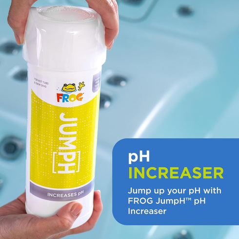 2 lb 1 Pack FROG JumpH pH Increaser for Hot Tubs and Swim Spas - Bottle with TruDose Measuring Cap for Easy Maintenance
