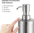 GAPPO Brushed Nickel Soap Dispenser, Stainless Steel Pump Hand Lotion Bottle for Bathroom, Bedroom & Kitchen (300ML)