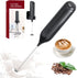 Rechargeable Handheld Milk Frother for Coffee, Electric Whisk with Wall Mounted Stand for Lattes, Hot Chocolate
