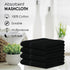 24-Pack 12 12 Inch Avalon Towels Cotton Washcloths x Black Super Soft & Absorbent Ring-Spun Cotton Wash Cloths