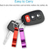 Mcyye 6PCS Colorful Beer Bottle Openers, Premium Metal Keychain Beverage Bottle Opener for Men and Women, Easy to Carry