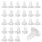 Christmas Tree Fasteners for Vapor Barrier, 1" Plastic Nylon Clips for Crawl Space Moisture Barrier Covers, 210 Pcs