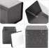 12 Pack 3 Oz WOPPLXY Minimalist Black Square Metal Tea Tins, Loose Leaf Tea Storage Containers with Airtight Lids