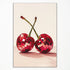 xbsifyiooa Trendy Disco Ball Print Poster, Funky Disco Cherries Art Canvas, Pink Cherries