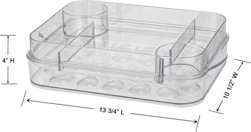 2 Set Prodyne Charcuterie On Ice & Deviled Eggs On Ice Platter Piece Serveware