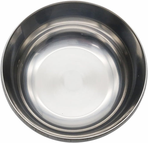 GARASANI 3 Pack Korean Traditional Stainless Steel Rice Bowl with Lid Set - Good Fortune (Silver 3Pcs)