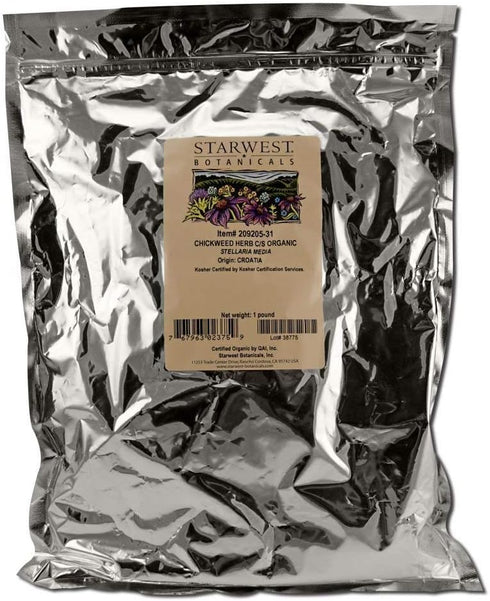 Organic Chickweed Herb C/S 1lb