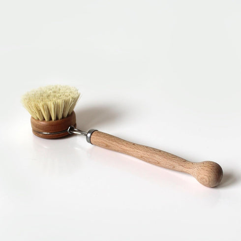 8.3 inches Murchison-Hume Compostable Dish Brush with Wooden Handle, Replaceable Scrubber Head, No Plastic Parts