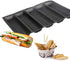 5 Loaf Silicone Bread Mold - Flexible Reusable Non-Stick Baking Mould with Perforated Forms