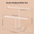 Acrylic Headband Holder, Clear Scrunchie Holder Organizer, Hair Accessories Display Stand for Women and Girls