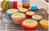 Reusable Silicone Cupcake Baking Cups, 24 Pack, 2.75 inch Non-stick Muffin Liners, 6 Rainbow Colors