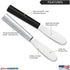 RADA Cutlery Party Spreader Knife, Black Handle, Made in USA