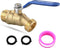 3/4" NPT Brass Male Hose Bib, Heavy Duty Outdoor Hose Spigot/Faucet, Lead-free,