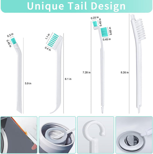 Small Cleaning Brushes Set, 4 PCS Tiny Detail Household Cleaning Tool for Window Track, Sliding Door, Kitchen